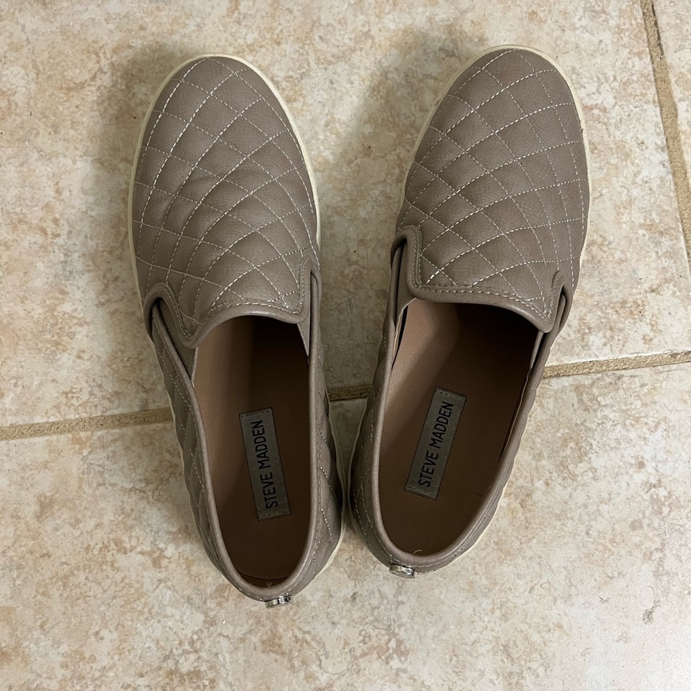 Steve Madden quilted slip-ons 10